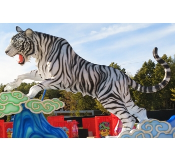 动物彩灯老虎