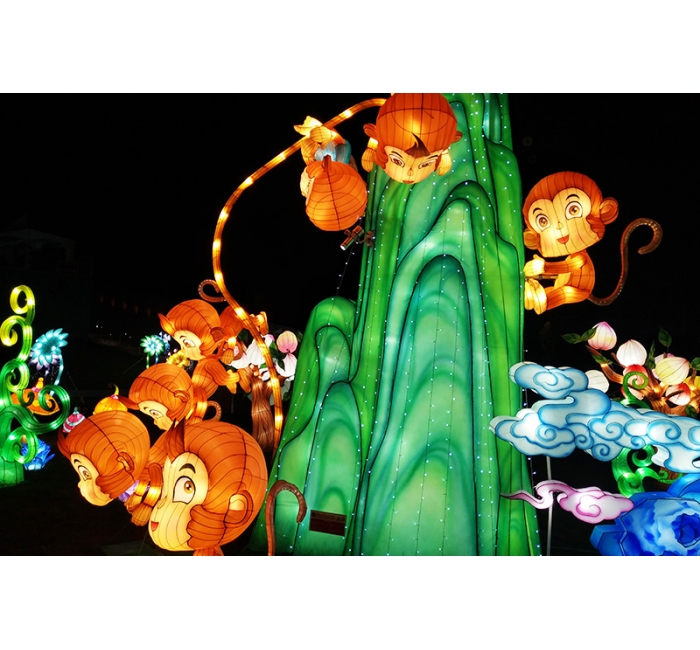 猴山彩灯
